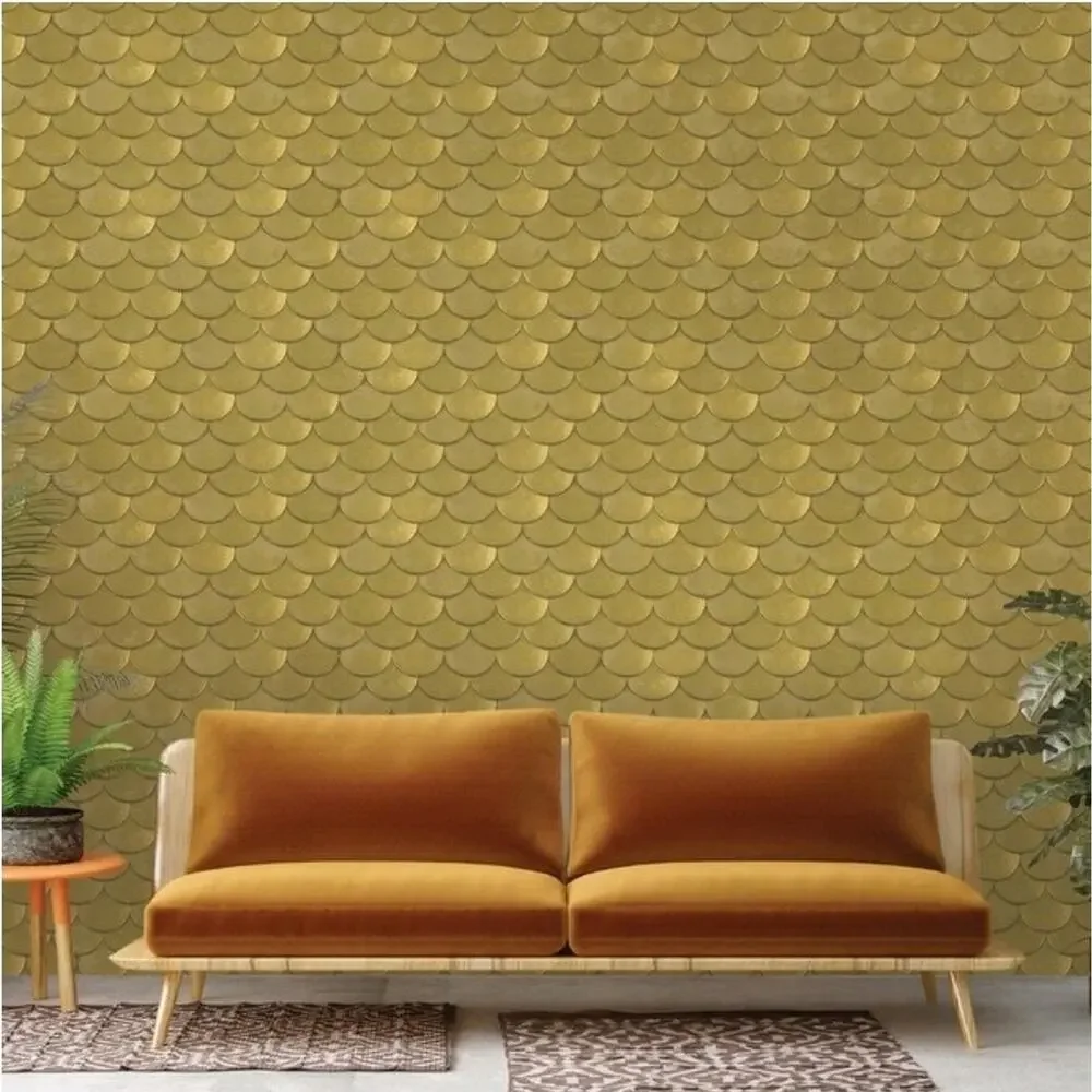 Tempaper Brass Belly by Genevieve GorderPeeland Stick Wallpaper 56.37 Sq ft